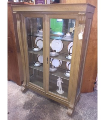 Empire style pickled China Cabinet